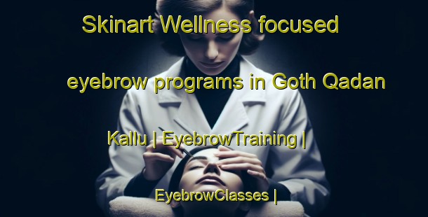 Skinart Wellness-focused eyebrow programs in Goth Qadan Kallu | EyebrowTraining | EyebrowClasses | SkinartTraining-Pakistan